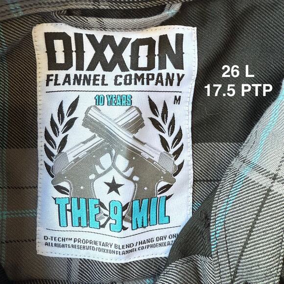 Dixxon Flannel Company Shirt Women's Medium Black The 9 Mil Flannel NWT - Picture 7 of 9